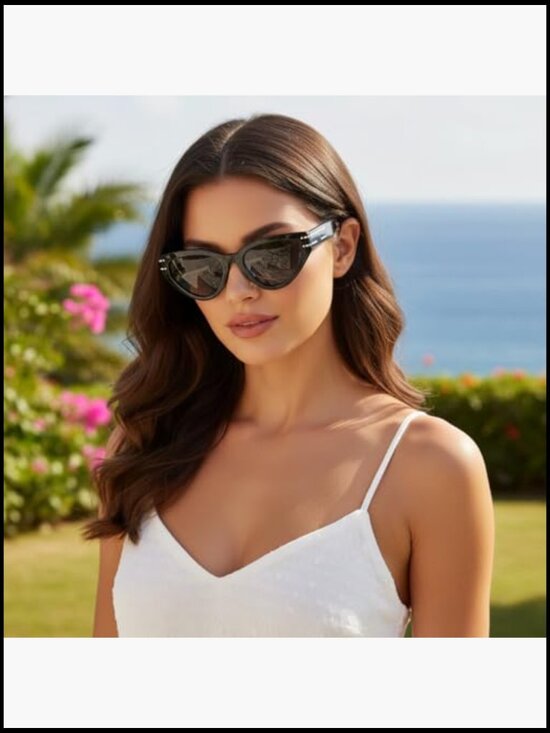Cat Eye Polarized Sunglasses UV 400 Protection Impact Resistant main image 4